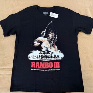 American Classic Rambo III 3 Poster T-Shirt Hot Topic Mens Size L NEW